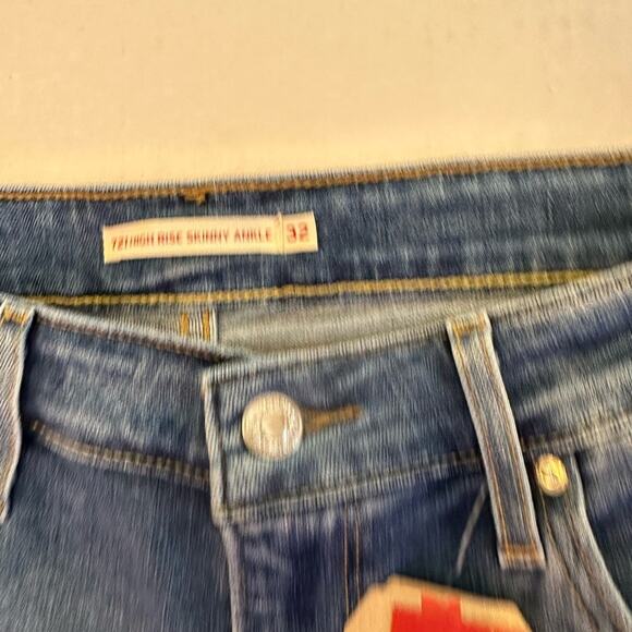 Levi’s 14 high rise skinny ankle jeans NWT women’s - Picture 6 of 11